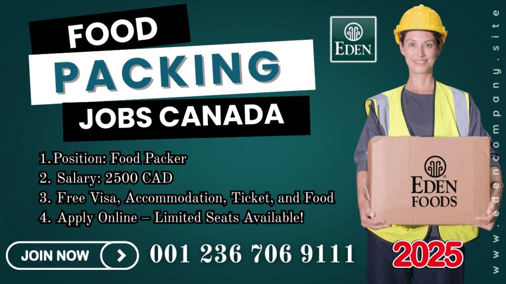Food food Packing Jobs in Canada Free Visa